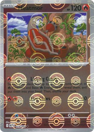 Heatmor (Poke Ball Pattern) - 019/086 - Uncommon Reverse Holo