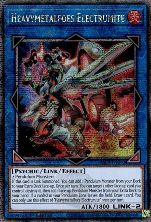 Heavymetalfoes Electrumite (Quarter Century Secret Rare) (RA04-EN292) - Quarter Century Stampede Quarter Century Secret Rare 1st Edition