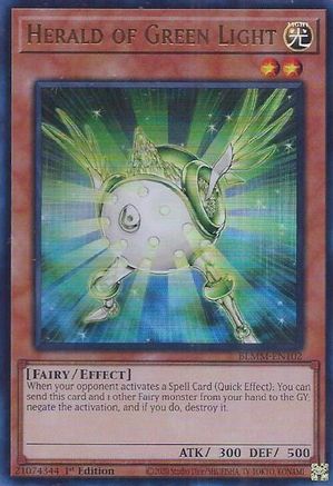 Herald of Green Light (BLMM-EN102) - Battles of Legend: Monster Mayhem Ultra Rare 1st Edition