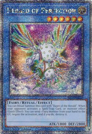 Herald of Perfection (Quarter Century Secret Rare) (RA03-EN237) - Quarter Century Bonanza Quarter Century Secret Rare 1st Edition