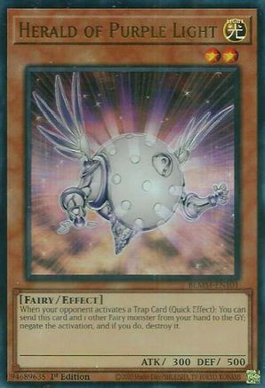 Herald of Purple Light (BLMM-EN101) - Battles of Legend: Monster Mayhem Ultra Rare 1st Edition