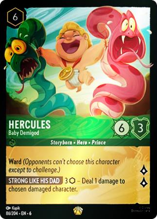Hercules - Baby Demigod - 86/204 - Legendary Cold Foil
