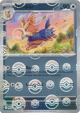 Herdier (Poke Ball Pattern) - 075/086 - Common Reverse Holo