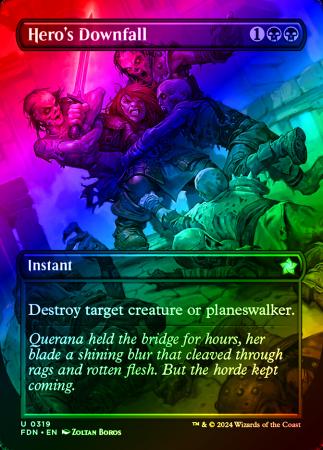 Hero's Downfall (Borderless) - 0319 - Foil