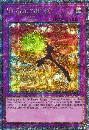 Hi-Five the Sky (Quarter Century Secret Rare) (RA04-EN239) - Quarter Century Stampede Quarter Century Secret Rare 1st Edition