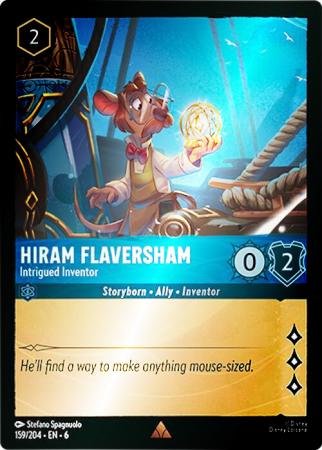Hiram Flaversham - Intrigued Inventor - 159/204 - Rare Cold Foil