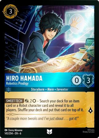 Hiro Hamada - Robotics Prodigy - 145/204 - Uncommon Cold Foil