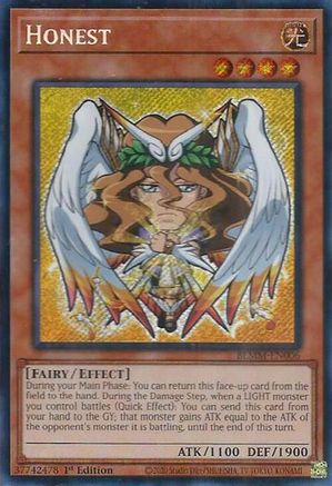 Honest (BLMM-EN006) - Battles of Legend: Monster Mayhem Secret Rare 1st Edition
