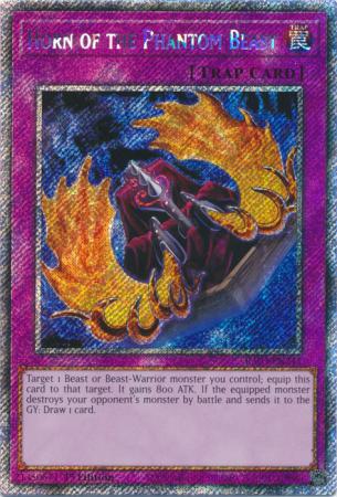 Horn of the Phantom Beast (Platinum Secret Rare) (RA03-EN241) - Quarter Century Bonanza Platinum Secret Rare 1st Edition
