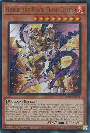Horus the Black Flame Deity (MP25-EN158) - 2025 Mega-Pack Ultra Rare 1st Edition