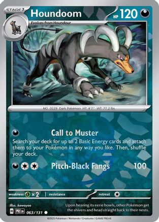 Houndoom - 063/131 - Common Master Ball Reverse Holo