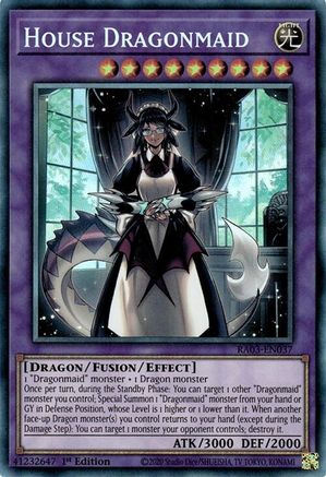 House Dragonmaid (PCR) (RA03-EN037) - Quarter Century Bonanza Prismatic Collector's Rare 1st Edition