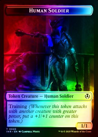 Human Soldier (0020) // Emblem - Tamiyo, Field.. Double-Sided Token - 20 // 26 - Foil