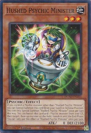 Hushed Psychic Minister (DUAD-EN014) - Duelist's Advance Common / Short Print 1st Edition