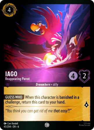 Iago - Reappearing Parrot - 45/204 - Common Cold Foil