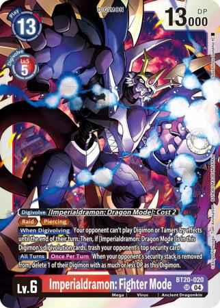 Imperialdramon: Fighter Mode - BT20-020 SR - Super Rare