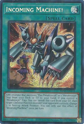 Incoming Machine! (MP25-EN111) - 2025 Mega-Pack Prismatic Secret Rare 1st Edition