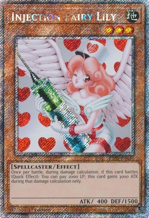Injection Fairy Lily (Platinum Secret Rare) (RA03-EN117) - Quarter Century Bonanza Platinum Secret Rare 1st Edition