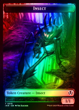 Insect // Spider Double-Sided Token - 15 // 16 - Foil