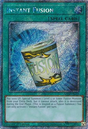 Instant Fusion (Platinum Secret Rare) (RA03-EN171) - Quarter Century Bonanza Platinum Secret Rare 1st Edition