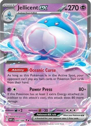 Jellicent ex - 045/086 - Double Rare