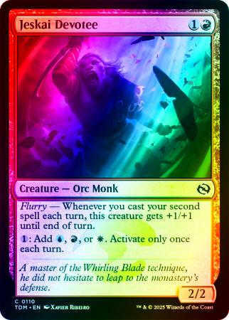 Jeskai Devotee - 0110 - Foil
