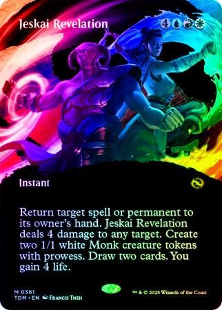 Jeskai Revelation (Borderless) - 0361 - Foil