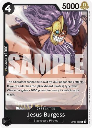Jesus Burgess - OP09-086 - Rare Foil
