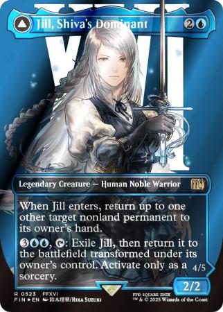 Jill, Shiva's Dominant (Borderless) (Surge Foil) - 0523 - Foil
