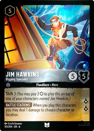 Jim Hawkins - Rigging Specialist - 183/204 - Uncommon Cold Foil