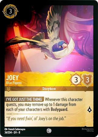 Joey - Blue Pigeon - 036/204 - Common Cold Foil
