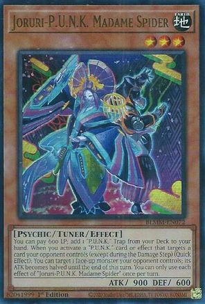 Joruri-P.U.N.K. Madame Spider (BLMM-EN072) - Battles of Legend: Monster Mayhem Ultra Rare 1st Edition