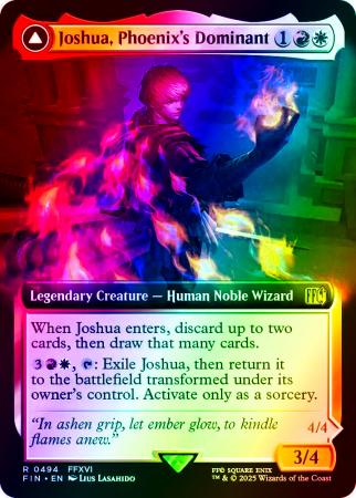 Joshua, Phoenix's Dominant (Extended Art) - 0494 - Foil