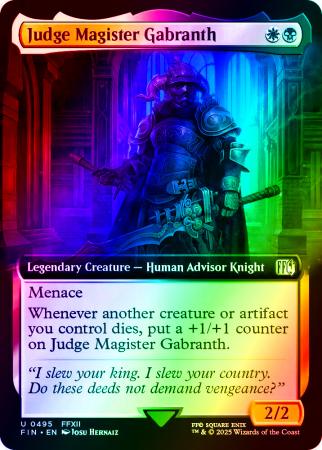 Judge Magister Gabranth (Extended Art) - 0495 - Foil