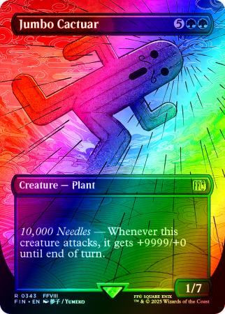 Jumbo Cactuar (Borderless) - 0343 - Foil