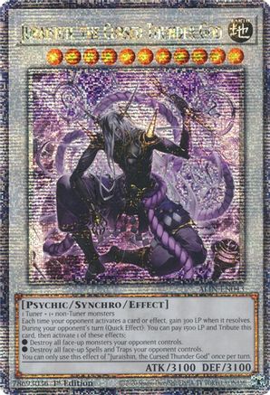 Juraishin, the Cursed Thunder God (Quarter Century Secret Rare) (ALIN-EN043) - Alliance Insight Quarter Century Secret Rare 1st Edition