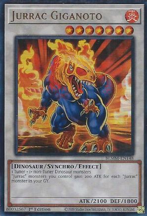 Jurrac Giganoto (BLMM-EN148) - Battles of Legend: Monster Mayhem Ultra Rare 1st Edition