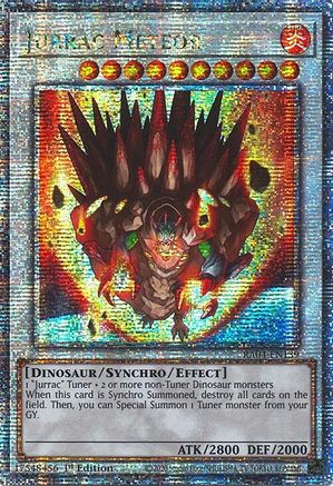 Jurrac Meteor (Quarter Century Secret Rare) (RA04-EN139) - Quarter Century Stampede Quarter Century Secret Rare 1st Edition