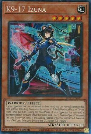 K9-17 Izuna (CR) (JUSH-EN031) - Justice Hunters Collector's Rare 1st Edition