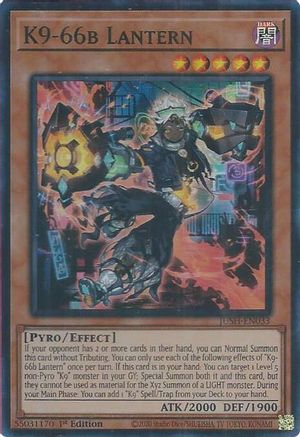 K9-66b Lantern (JUSH-EN033) - Justice Hunters Super Rare 1st Edition