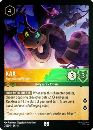 Kaa - Hypnotizing Python - 021/204 - Uncommon Cold Foil