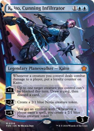 Kaito, Cunning Infiltrator (Borderless) - 0358