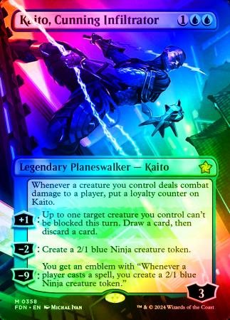Kaito, Cunning Infiltrator (Borderless) - 0358 - Foil