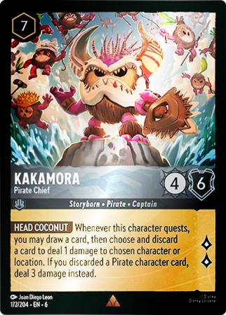 Kakamora - Pirate Chief - 172/204 - Rare Cold Foil