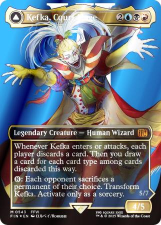 Kefka, Court Mage (Borderless) (Surge Foil) - 0543 - Foil