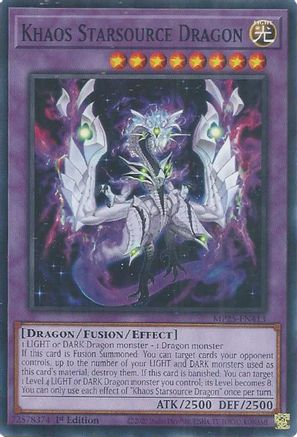 Khaos Starsource Dragon (MP25-EN413) - 2025 Mega-Pack Common / Short Print 1st Edition