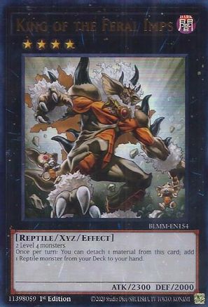 King of the Feral Imps (BLMM-EN154) - Battles of Legend: Monster Mayhem Ultra Rare 1st Edition