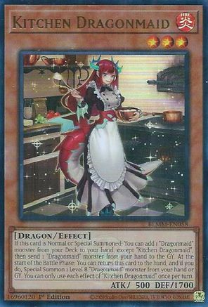Kitchen Dragonmaid (BLMM-EN058) - Battles of Legend: Monster Mayhem Ultra Rare 1st Edition