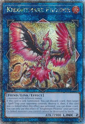 Knightmare Phoenix (Quarter Century Secret Rare) (RA03-EN042) - Quarter Century Bonanza Quarter Century Secret Rare 1st Edition