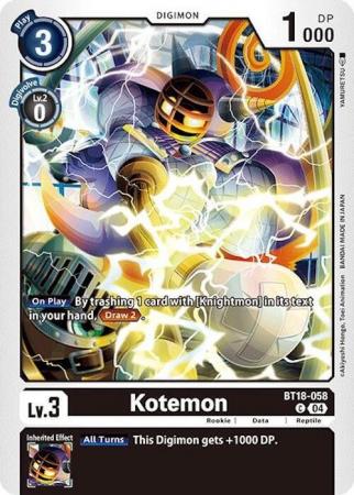 Kotemon - BT18-058 C - Common